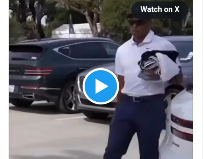 Tiger Woods is spotted carrying Travis Matthew’s clothing. Is he planning to do this next?