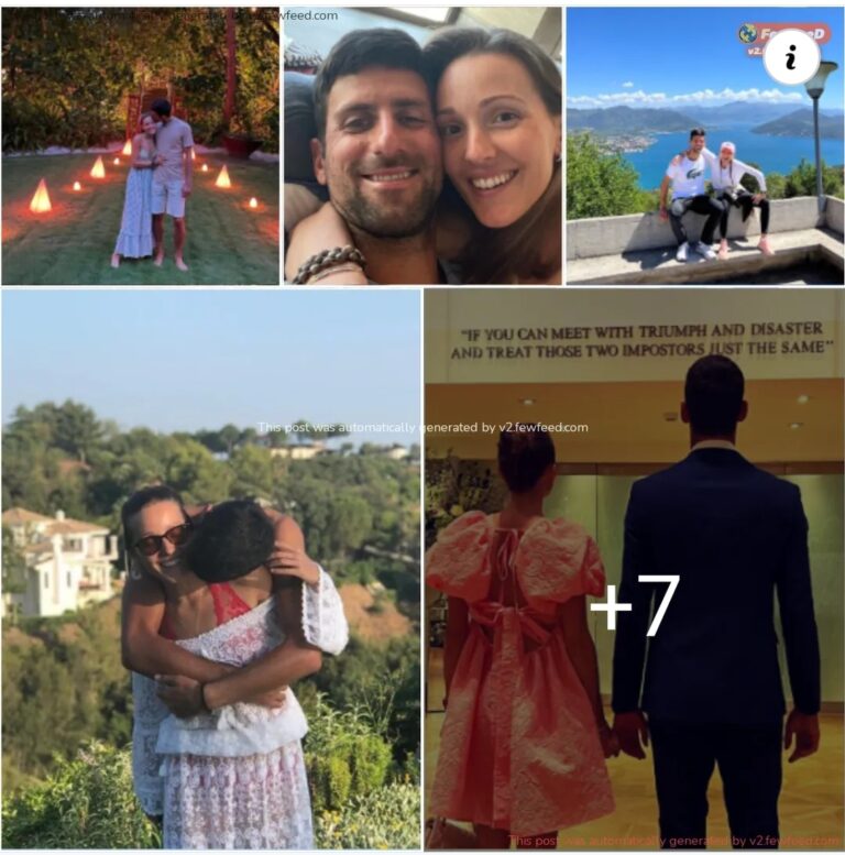 Photos Of Loving Moments Of Novak Djokovic And Wife Jelena Djokovic [PHOTOS].
