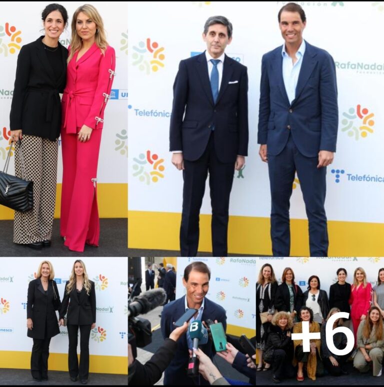 Photos Of Rafael Nadal and his wife Mery Perelló shining at the first edition of the Rafa Nadal Foundation Awards