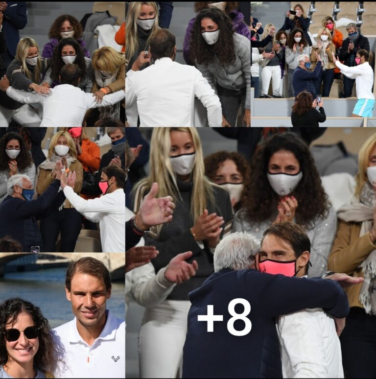 Lovely Photos Of Rafael Nadal celebrating with family after winning