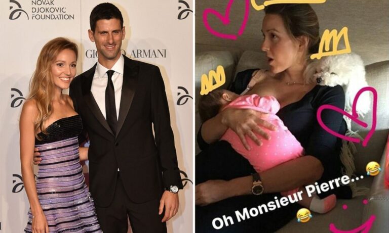 Heartwarming; Novak Djokovic’s wife Jelena shares the first picture of their newborn baby Tara