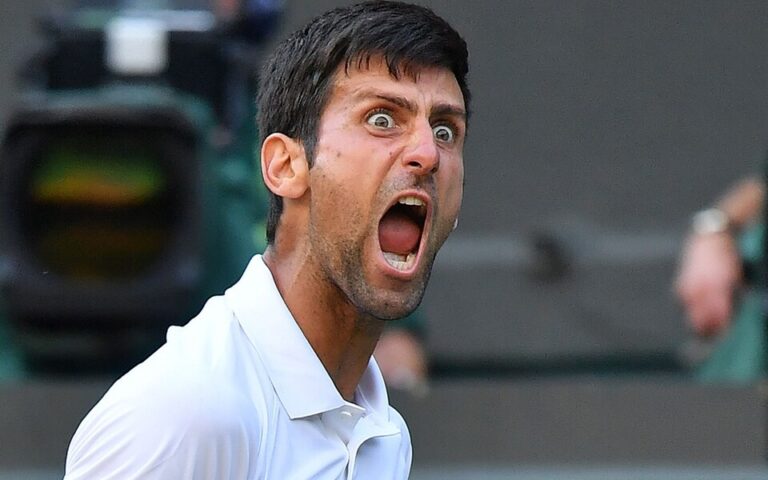 Novak Djokovic annoyed with fans on Centre Court as he takes out Kyle Edmund at Wimbledon