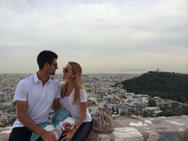 Jelena Djokovic, probably pregnant, attends Novak’s match