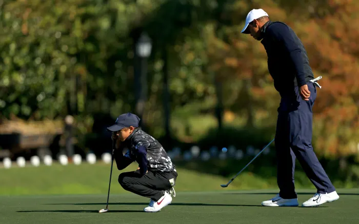 Golf Fans Are Loving Photo Of Tiger Woods Playing With His Son; Here’s What You need to know