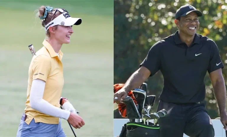 Tiger Woods Teases Nelly Korda About Her ‘Kisser Cut’ as TaylorMade Reveals Epic Collaboration
