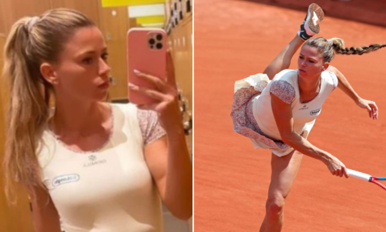 “Oops Moment: Camila Giorgi Accidentally Reveals More in Dressing Room Video!”
