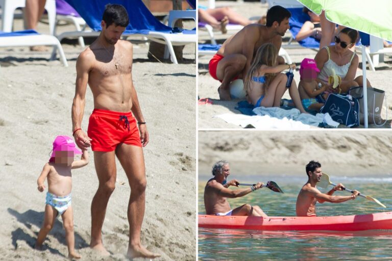 Novak Djokovic and wife Jelena quash marriage rift rumours with beach break in Marbella following Wimbledon no-show