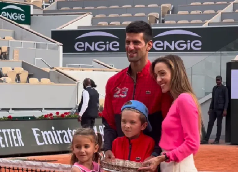 Novak Djokovic’s moving embrace with his family after the Roland Garros victory