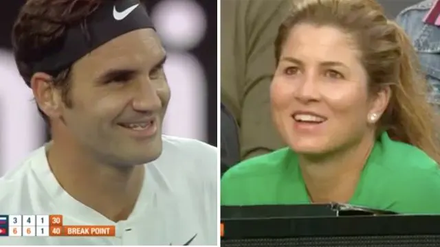 Federer cracks up crowd with funny about calling his wife crying baby