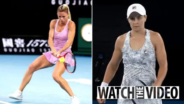 DOWN UNDIES Tennis star and lingerie model Camila Giorgi crashes out of Australian Open after losing to Ashleigh Barty