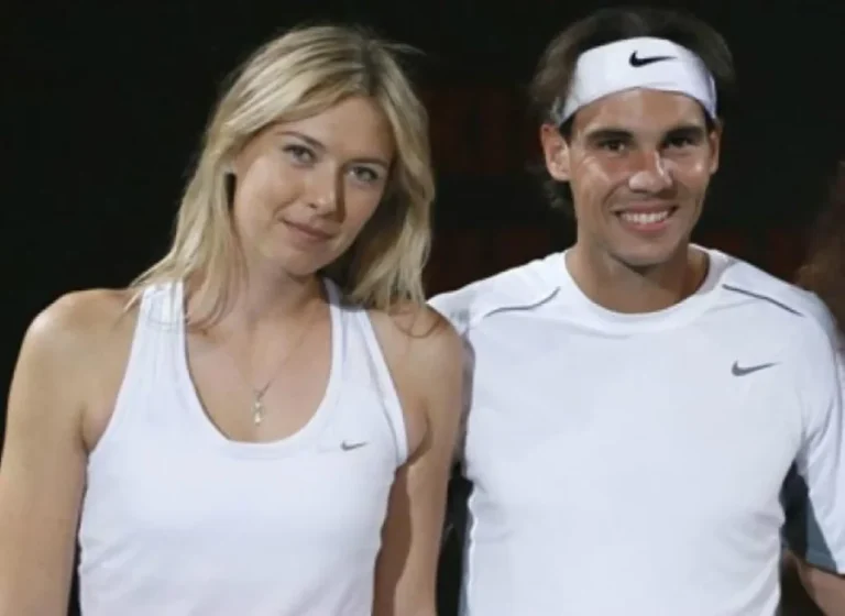 Maria Sharapova congratulates Rafael Nadal on breaking the all-time Grand Slam record