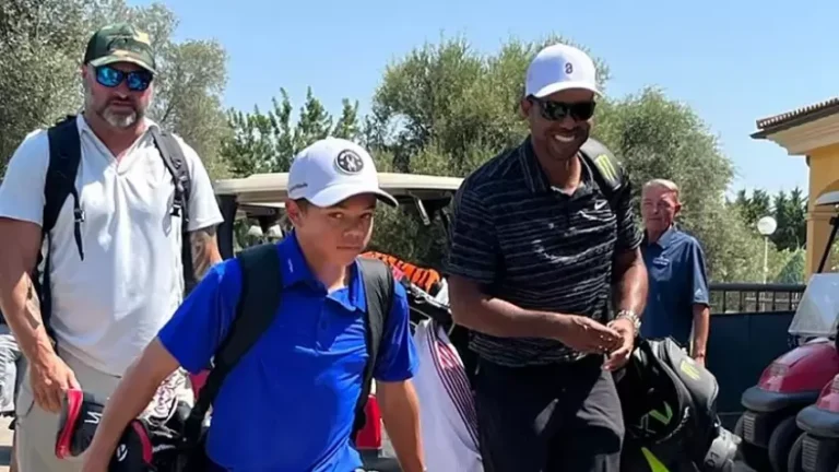 Tiger woods and family take a trip to Mallorca for a week-long vacation