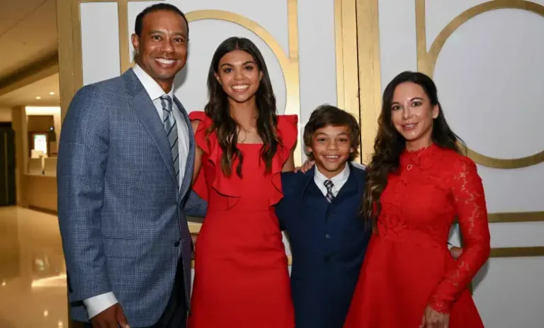 Touching Images: Tiger Woods, Wife, and Adorable Children, Charlie and Sam Woods, Radiate Pride”