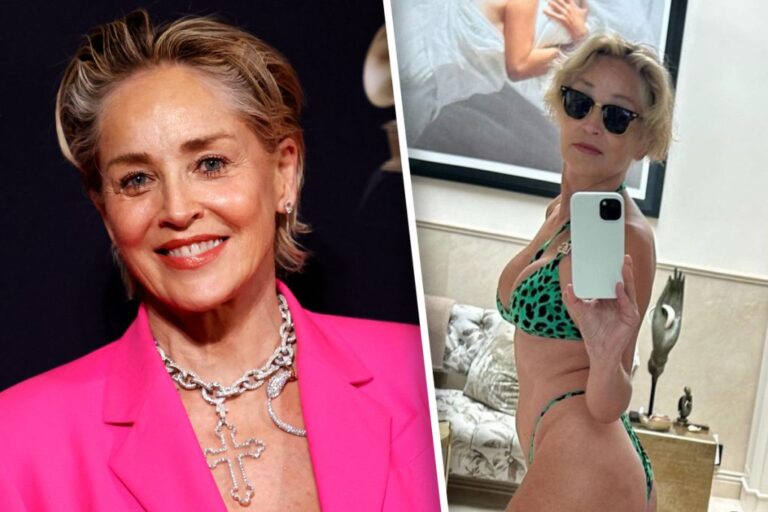 Sharon Stone, 64, admires her bikini body in stunning selfie after ‘getting in shape’ for summer