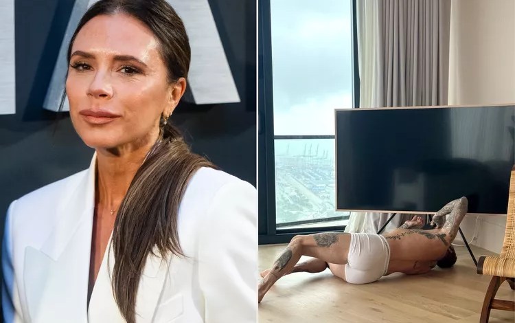 Victoria Beckham Shares NSFW Photo of Husband David in His Underwear: ‘You’re Welcome’