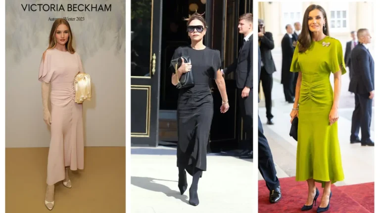 These £39.99 H&M dresses look just like Victoria Beckham’s ruched dress – but cost a fraction of the price