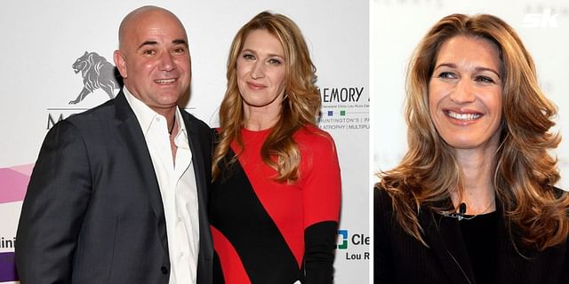 WATCH: Steffi Graf hilariously declines surprise marriage proposal during Cluj exhibition, points to husband Andre Agassi as they partner up on court