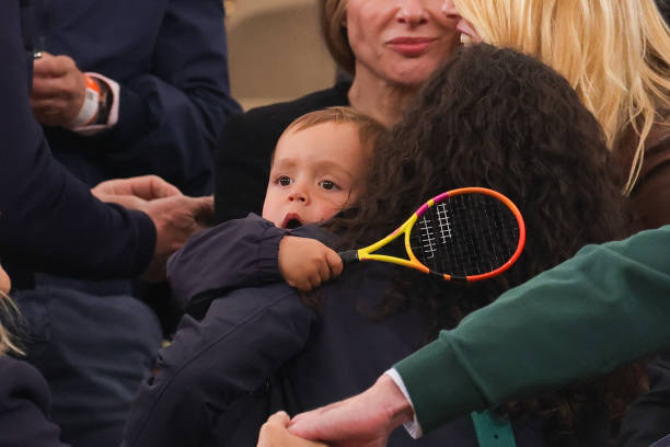 A Touching Moment: Baby Rafa Watches Dad Rafael Nadal [PHOTOS]