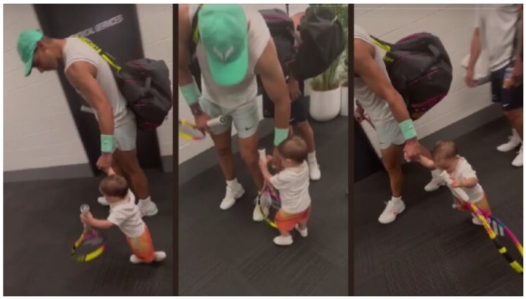 Cute Isn’t? One Of my Adorable Video of Nadal’s Son with Racket in Hand
