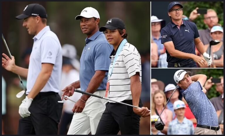 GOODNEWS!!! Tiger Woods and son Charlie lead star-studded practice group at Pinehurst ahead of this week’s US…