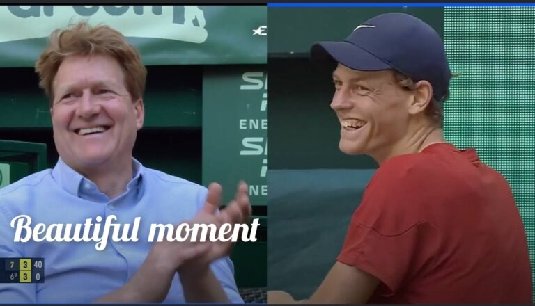 Jannik Sinner Turns Emotional as Dad Smiles at Him During Match: “The Most Beautiful Moment Ever”